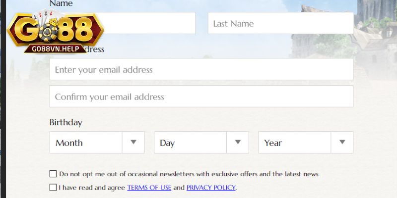 Yêu cầu cần nắm trong quá trình đăng ký Go88